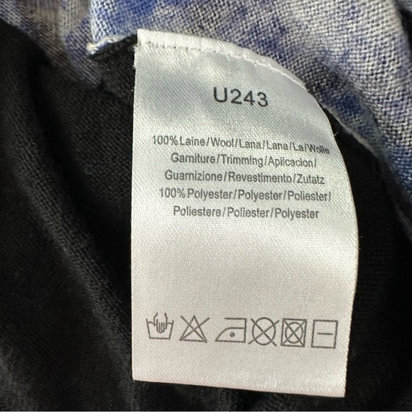 Gerard Darel Wool Blue Zebra Sweater Size Medium - Picture 7 of 11